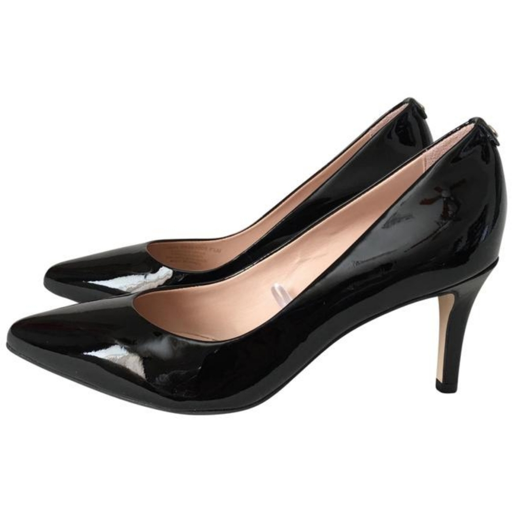 NWOT Kate Spade Vida Leather Heels Black